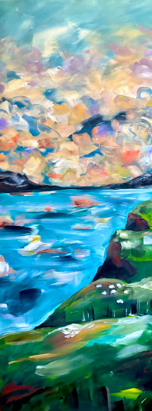 Scottish isles- Original acrylic painting on canvas